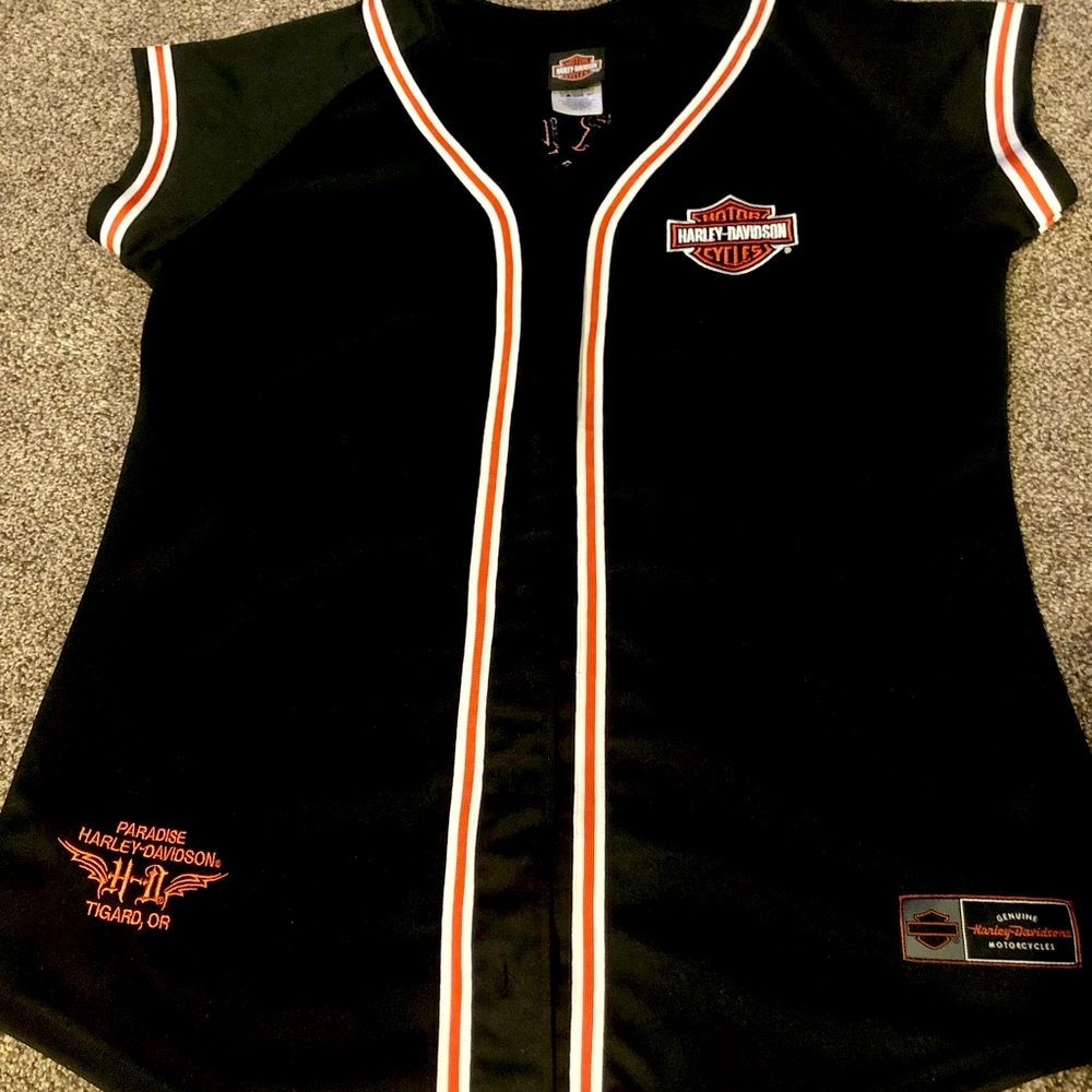 Harley Davidson Baseball Jersey Shirt